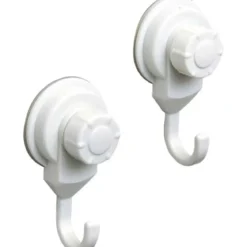 SET DE 2 CROCHETS  PROMO PP SUR VENTOUSES    BLANC