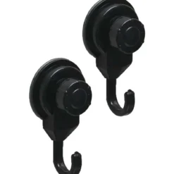 SET DE 2 CROCHETS  PROMO PP SUR VENTOUSES    NOIR