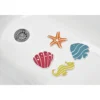 SET DE 4 MINI FOND DE DOUCHE POISSON ETOILE DE MER HYPPOCAMP