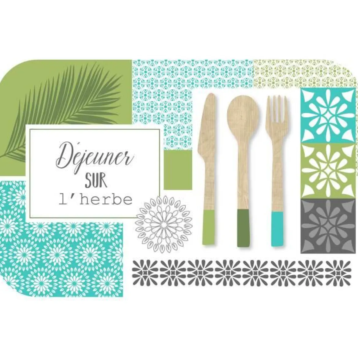 SET DE TABLE 28.5X44 CM OPAQUE CHAMPETRE