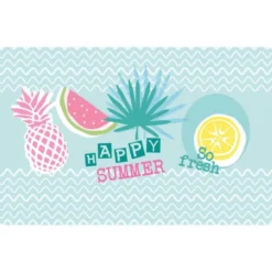 SET DE TABLE 28.5X44 CM POLYPROPYLENE OPAQUE HAPPY SUMMER
