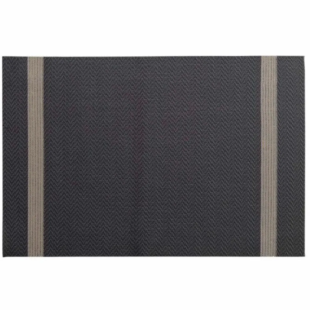 SET DE TABLE 30X45CM PVC ET FILS METALLISES GOLDIRA NOIR OR