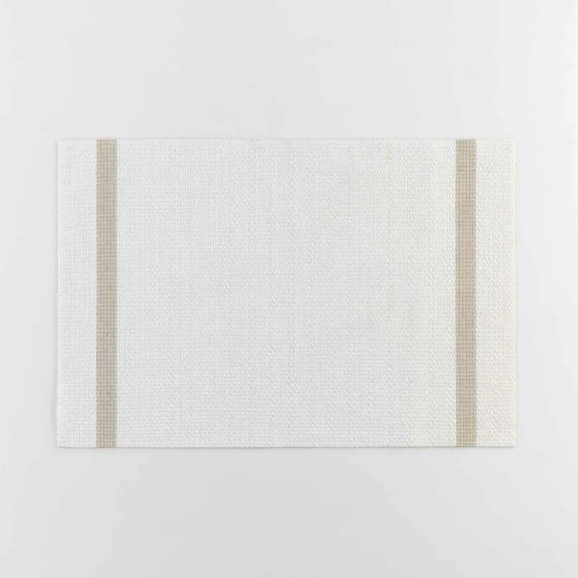 SET DE TABLE 30X45CM PVC ET FILS METALLISES GOLDIRA BLANC OR