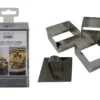 SET 3 EMPORTE PIECES CARRE AVEC POUSSOIR