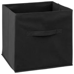SET ETAGERE AVEC 6 BOITES MIX NOIR D.68X34X98CM