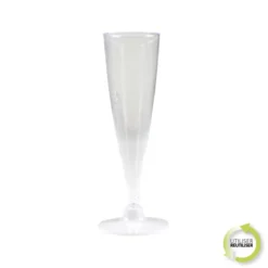 SET 6 FLUTES A CHAMPAGNE 14CL BLANC