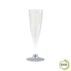 SET 6 FLUTES A CHAMPAGNE 14CL GRIS