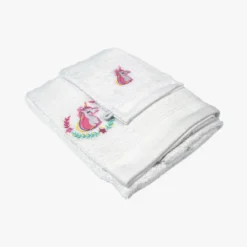 SET GANT ET DRAP DOUCHE 70X130CM EPONGE BRODEE ZOELIE