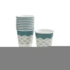 SET 10 GOBELETS CARTON 23CL FLORAL DAMASK