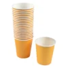 SET 20 GOBELETS VITAMINE CARTON 23CL JAUNE MOUTARDE