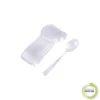 SET 12 GRANDES CUILLERES REUTILISABLES TRANSPARENT H.17.5CM