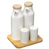 SET HUILE VINAIGRE AVEC PLAT CERAMIQUE