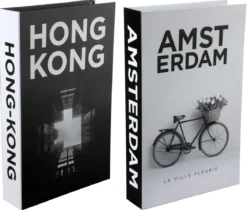 SET 2 LIVRES BOITES HONG KONG AMSTERDAM