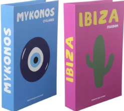 SET 2 LIVRES 27X17X4CM MYKONOS 27X17X4CM IBIZA