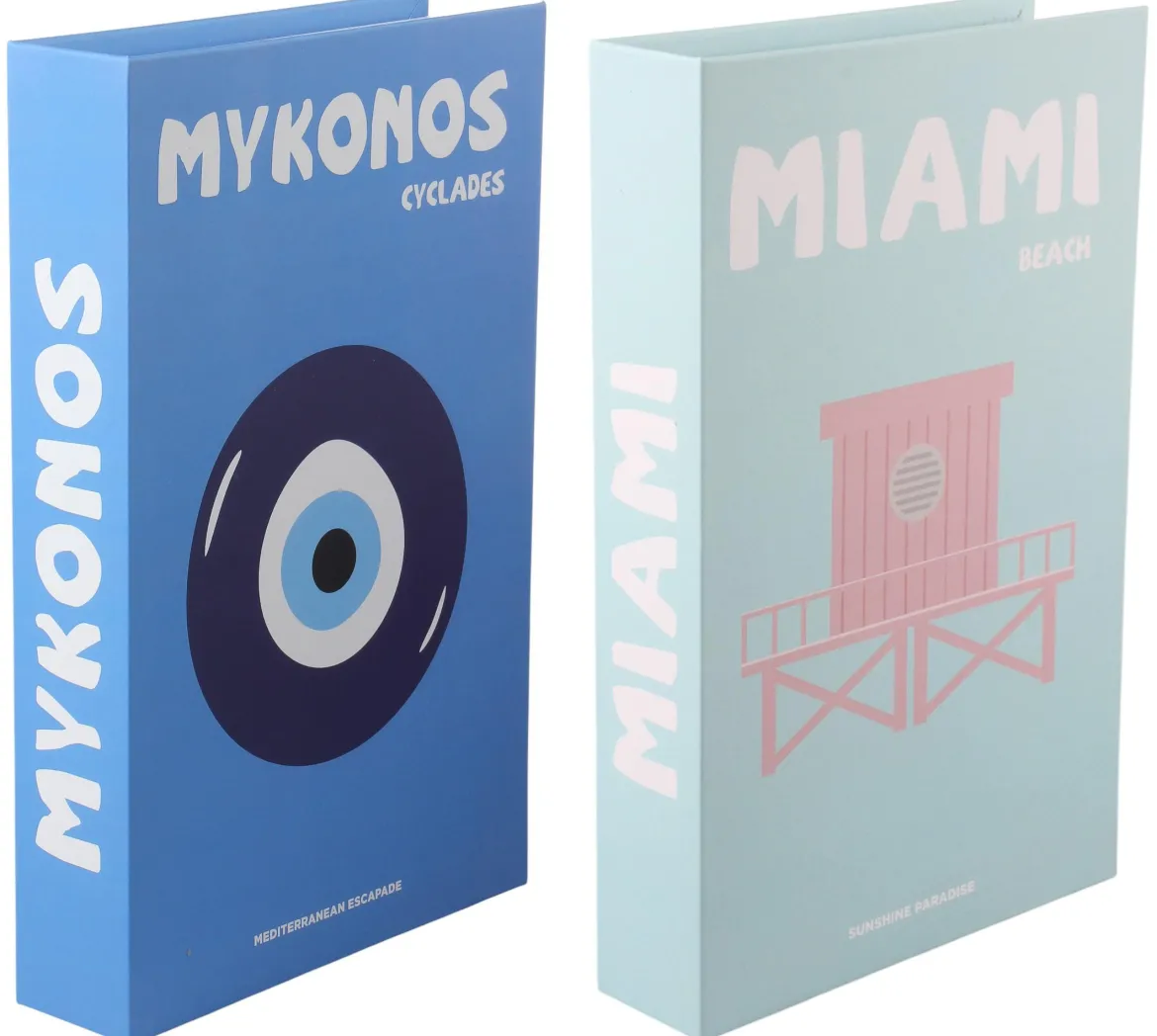 SET 2 LIVRES 27X17X4CM MYKONOS 27X17X4CM MIAMI