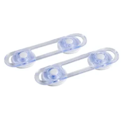SET 2 LOQUETS DE SECURITE PETIT MODELE 12X4.5X1CM