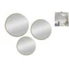 SET 3 MIROIRS DECO A SUSPENDRE OR METAL
