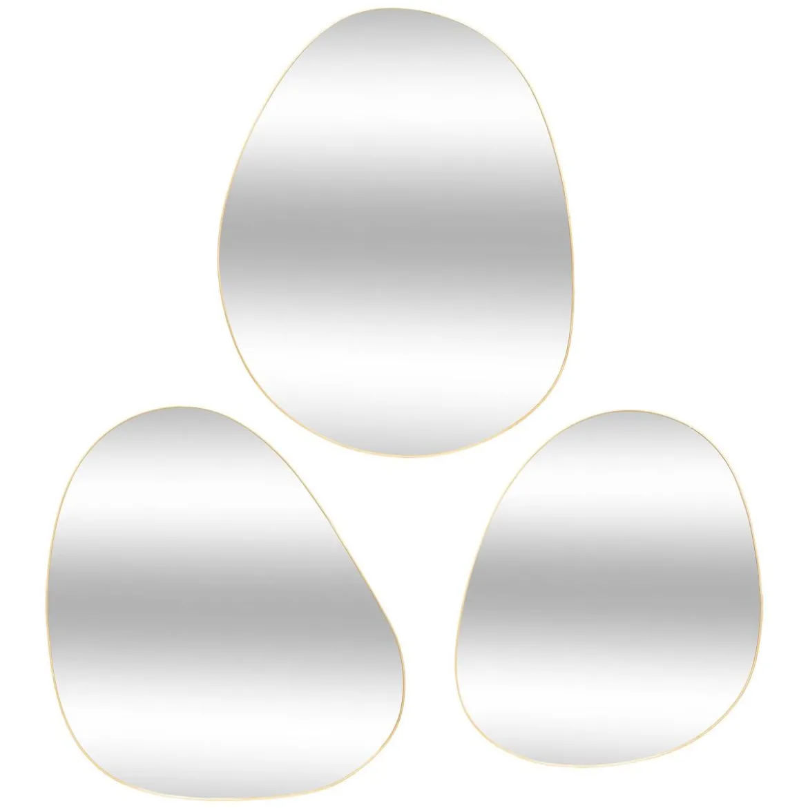 SET 3 MIROIRS METAL ORGA LIDA