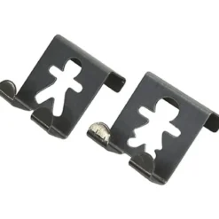 SET 2 PETITES PATERES BONHOMMES ACIER INOXYDABLE A SUSPENDRE