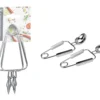 SET 2 PINCES A ESCARGOTS INOX
