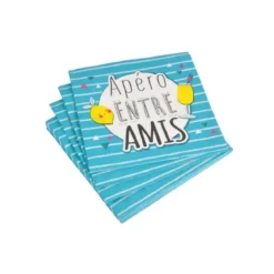 SET 20 SERVIETTES APERO 33X33CM