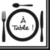 SET 20 SERVIETTES A TABLE 33X33CM