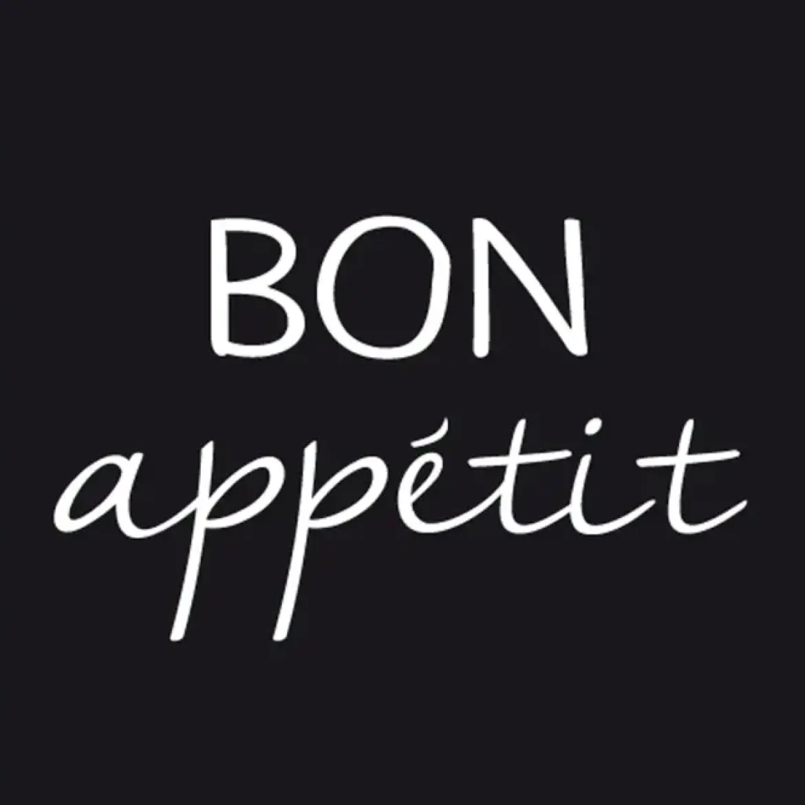 SET 20 SERVIETTES BON APPETIT 33X33CM