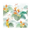 SET 20 SERVIETTES COCKTAIL 3 PLIS 25X25CM PARADIS