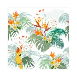 SET 20 SERVIETTES COCKTAIL 3 PLIS 25X25CM PARADIS