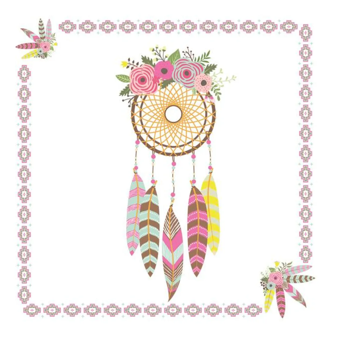 SET 20 SERVIETTES DREAM 33X33CM