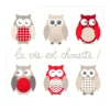 SET 20 SERVIETTES HIBOU 33X33CM