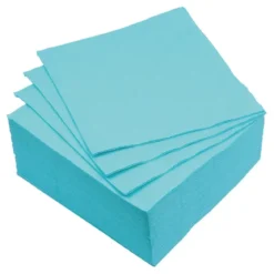 SET 40 SERVIETTES MICRO BLEU 38X38CM