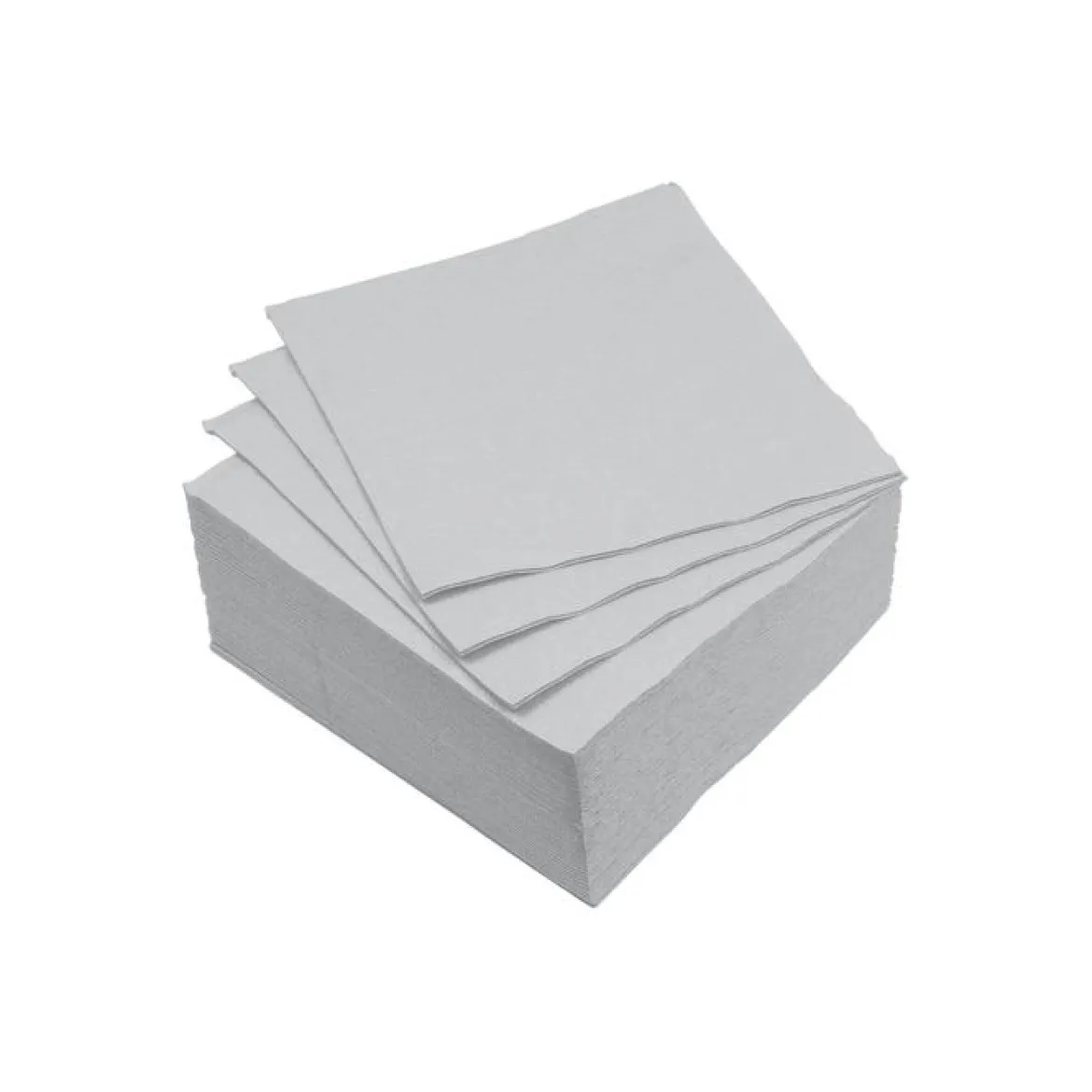 SET 40 SERVIETTES MICRO GRIS 25X25CM