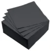 SET 40 SERVIETTES MICRO NOIR 38X38CM