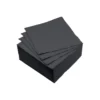 SET 40 SERVIETTES MICRO NOIR 25X25CM