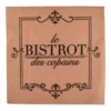 SET 20 SERVIETTES PAPIER 3 PLIS 33X33CM BISTROT