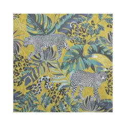 SET 20 SERVIETTES PAPIER 3 PLIS 33X33CM LEOPARDS JUNGLE