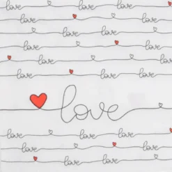 SET 20 SERVIETTES 3 PLIS LOVE 33X33CM