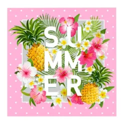 SET 20 SERVIETTES SUMMER 33X33CM