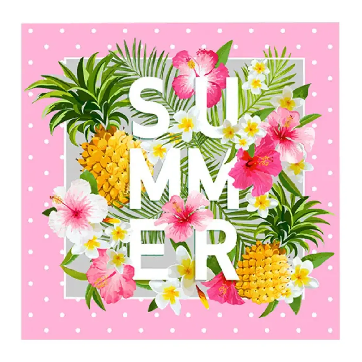 SET 20 SERVIETTES SUMMER 33X33CM