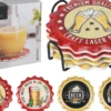 SET 4 SOUS VERRE BIERE DOLOMITE 11CM