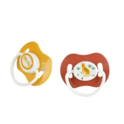 SET 2 SUCETTES PHYSIOLOGIQUE 0 A 6 MOIS LEOPARD