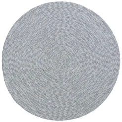 SET TABLE COTON GRIS D.38CM