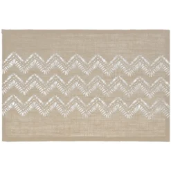 SET TABLE JUTE CHEVRON NOIR 45X30CM
