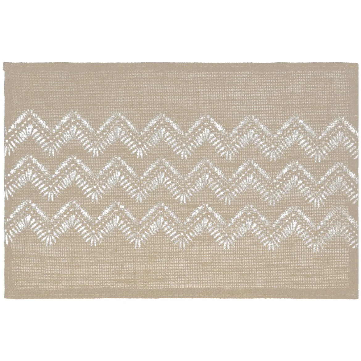 SET TABLE JUTE CHEVRON NOIR 45X30CM