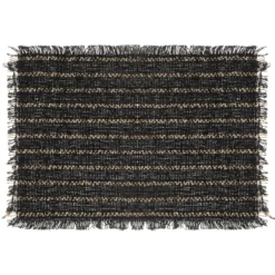 SET TABLE JUTE NOIR 45X30CM