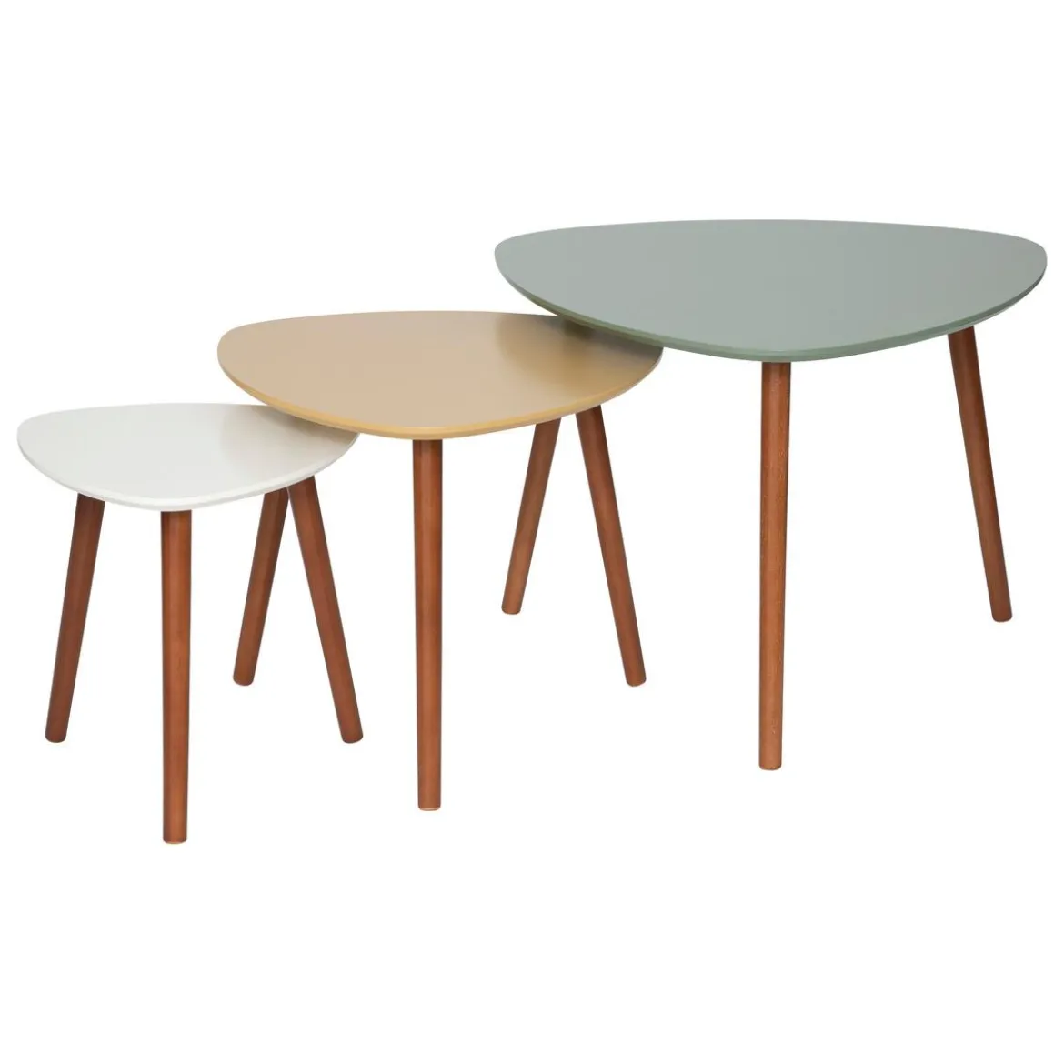 SET 3 TABLES CAFE GIGOGNE MILEO VEGETAL