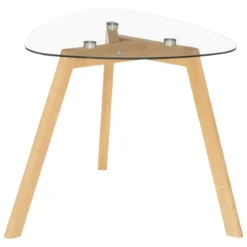 SET 2 TABLES GIGOGNES BOIS VERRE THALIE