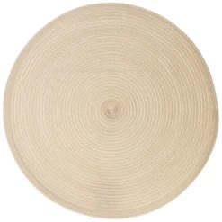SET TABLE TRESSE ROND BEIGE