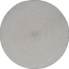 SET TABLE TRESSE ROND GRIS CLAIR